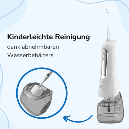 HydroDent - Die effektive und schonende Munddusche (+ gratis Reiseetui & 4 Zusatzaufsätze)
